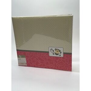 DCWV Safari Kids 12x12 Post Bound Scrapbook Album Pink Monkey CP-012-00041 NEW